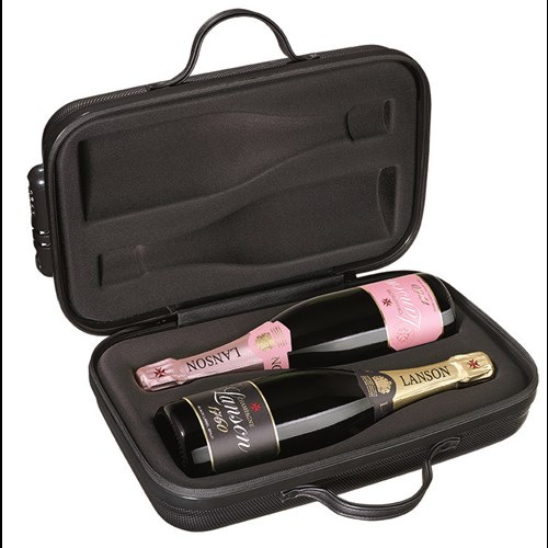 Lanson Traveller Gift Pack with Black Label and Rose Label Champagne - Award-Winning